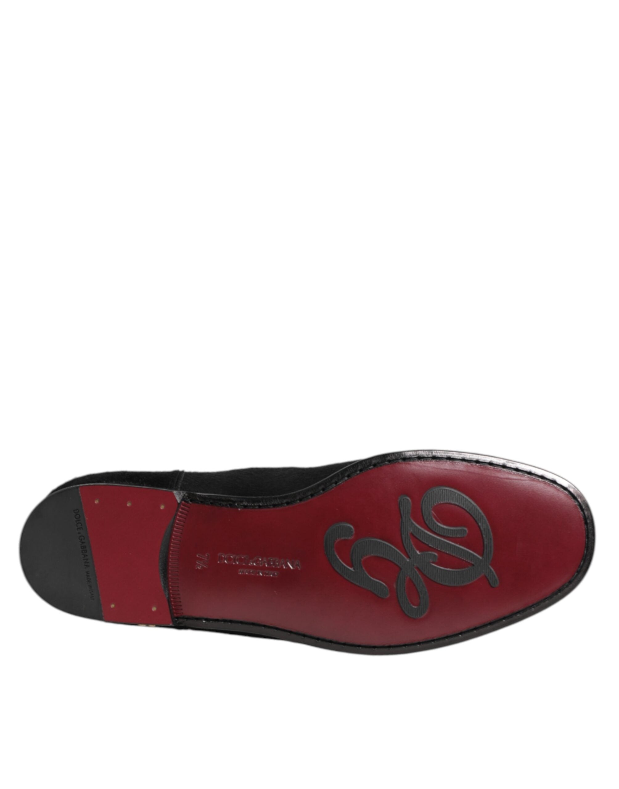 Schwarze Leder Pelz Herren CHELSEA Stiefel Schuhe