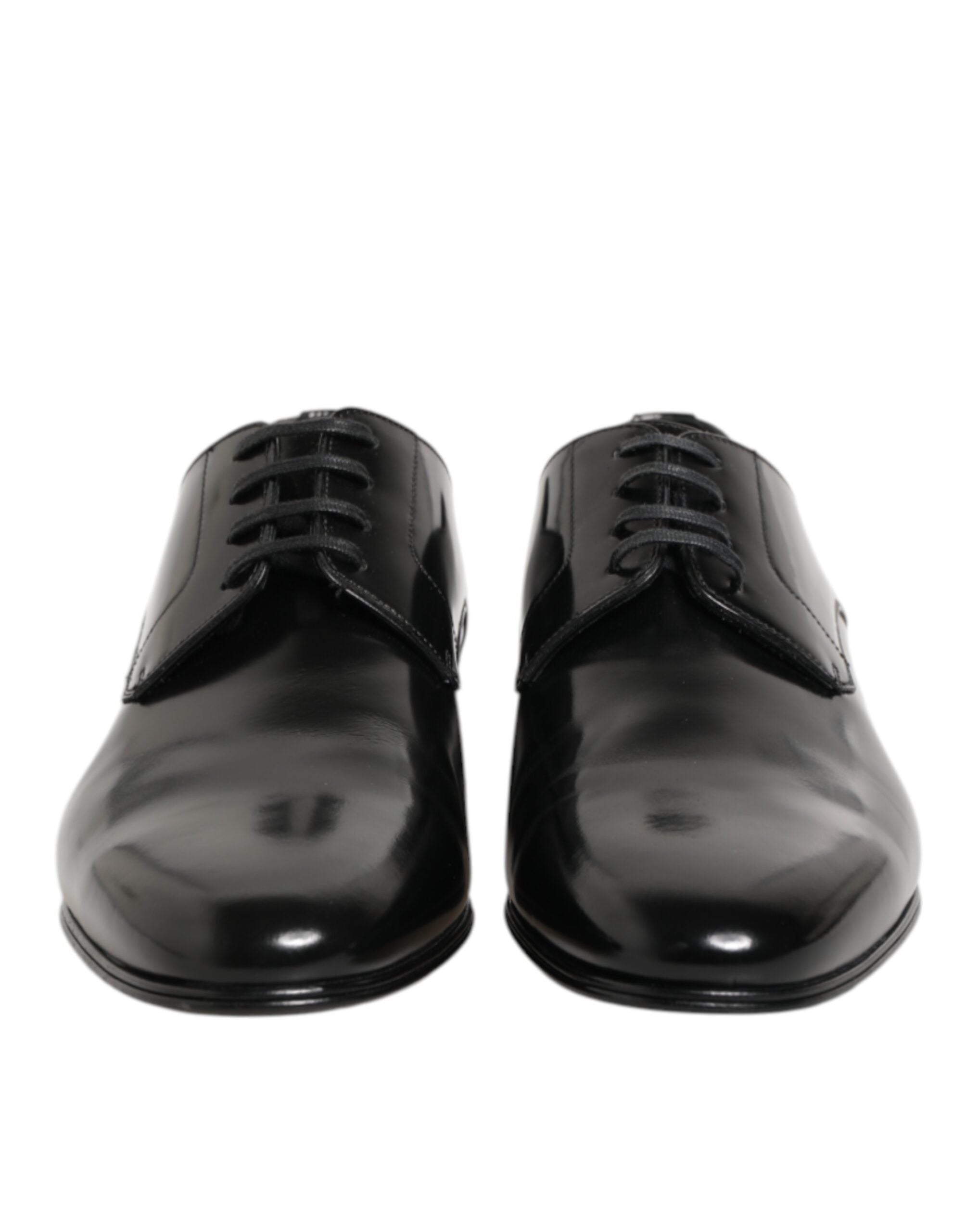 Scarpe Eleganti da Uomo Derby in Pelle di Vitello Nera