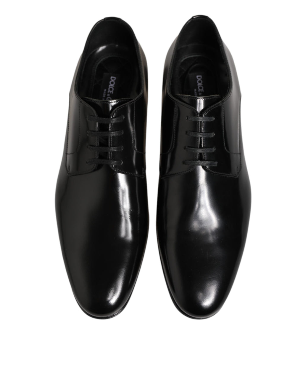 Scarpe Eleganti da Uomo Derby in Pelle di Vitello Nera