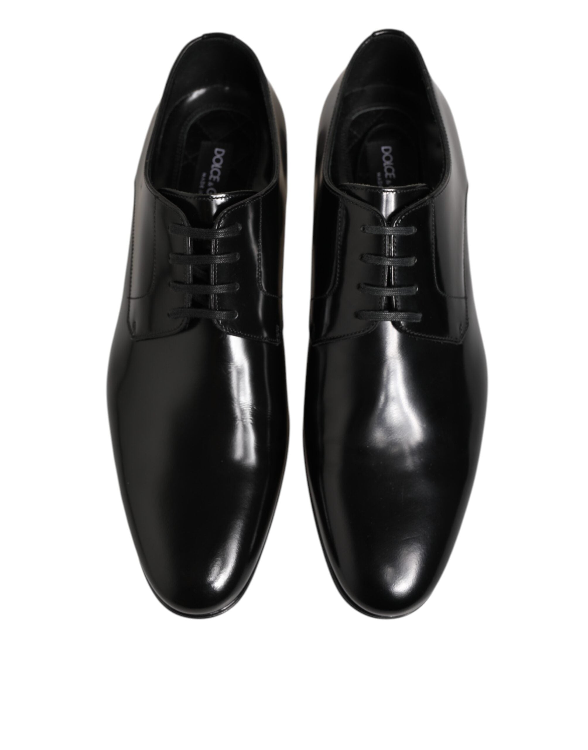 Scarpe Eleganti da Uomo Derby in Pelle di Vitello Nera
