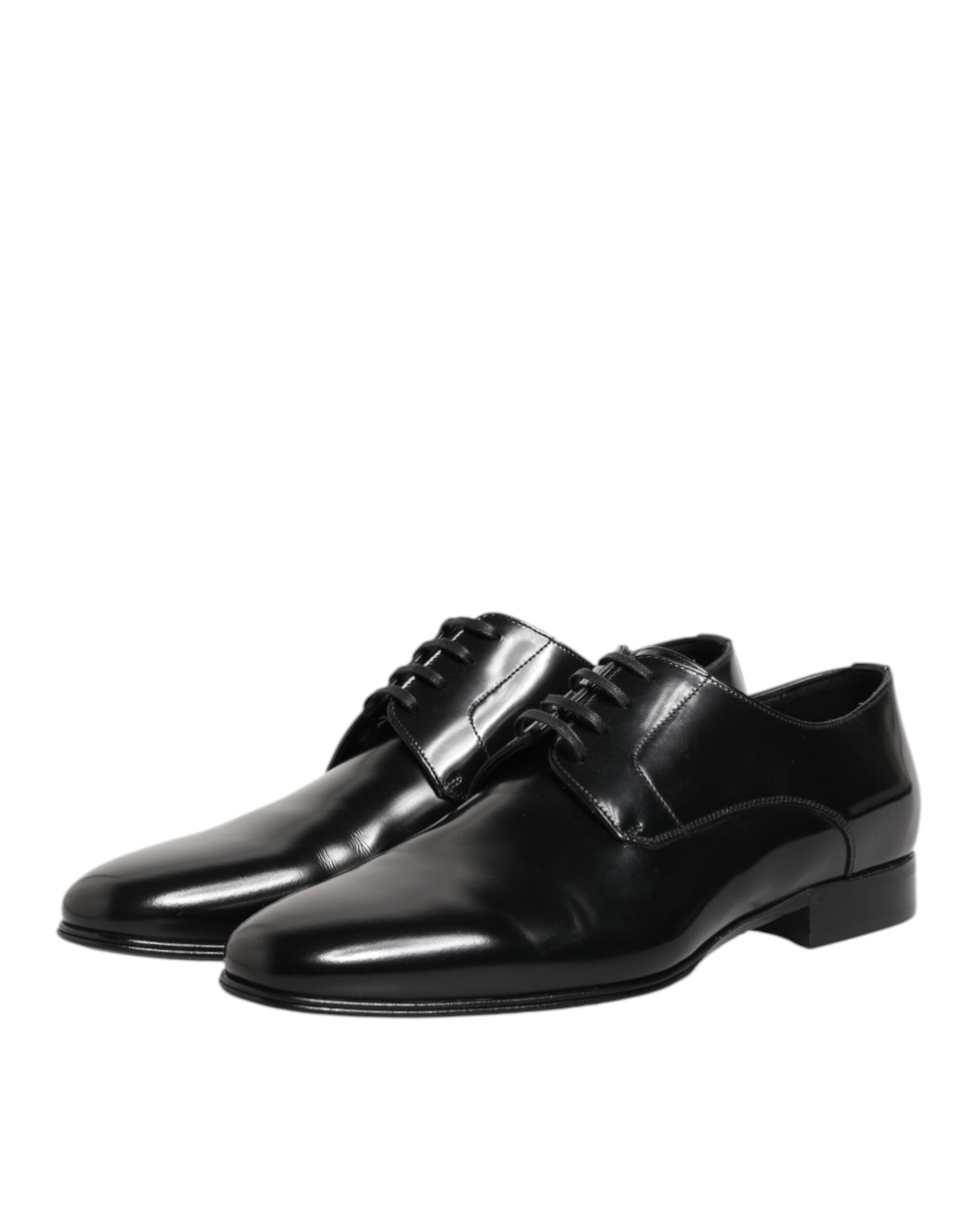 Scarpe Eleganti da Uomo Derby in Pelle di Vitello Nera