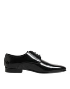 Scarpe Eleganti da Uomo Derby in Pelle di Vitello Nera
