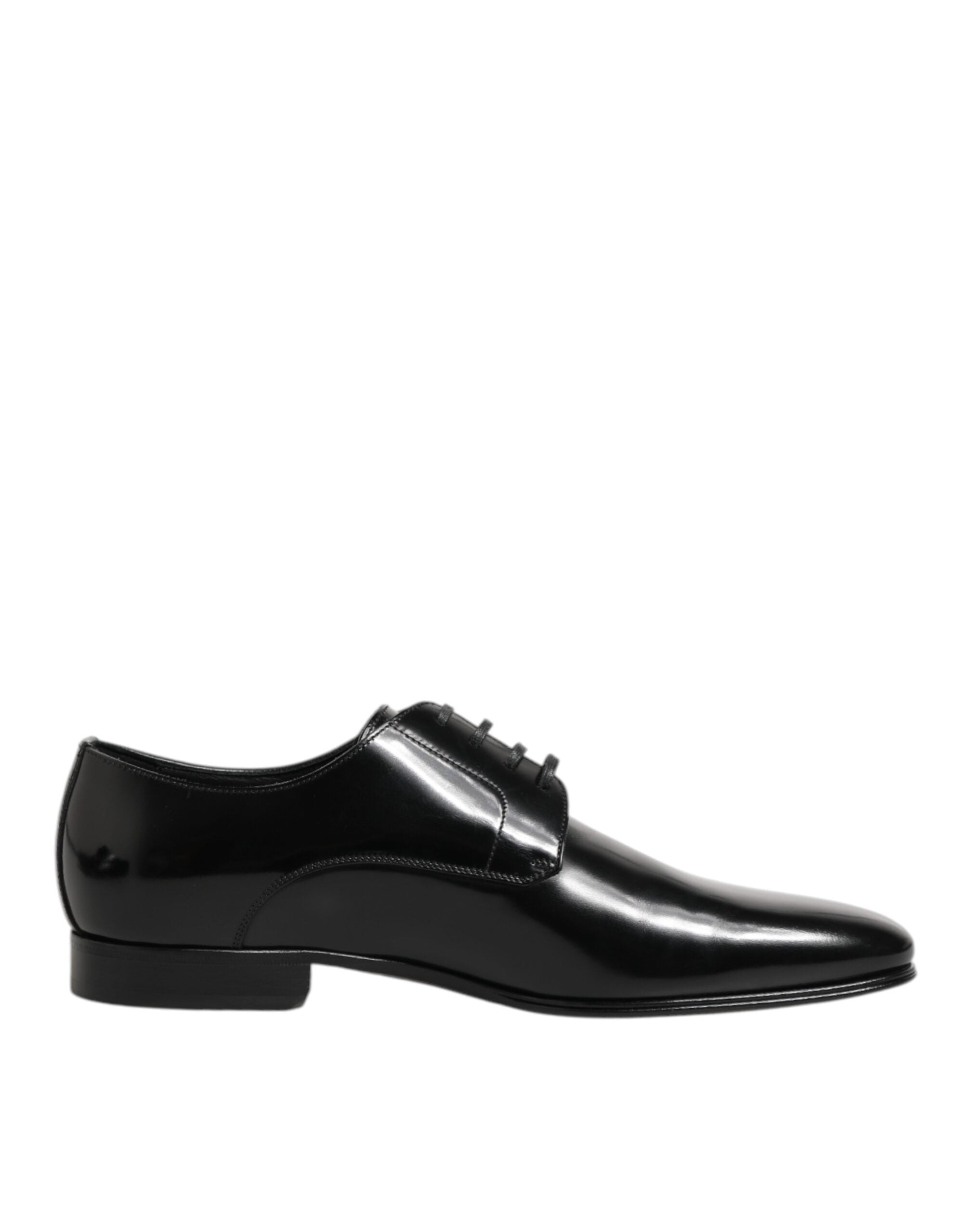 Scarpe Eleganti da Uomo Derby in Pelle di Vitello Nera