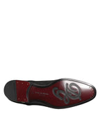 Black Brocade Lace Up Derby Men Dress Shoes