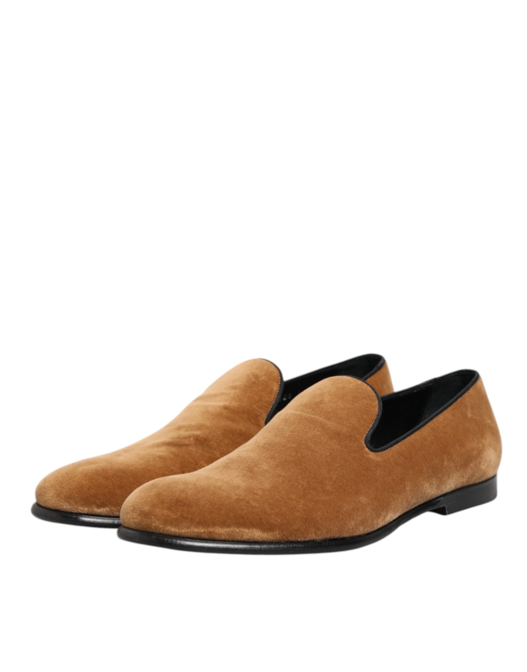 Brown Suede Slip-On Men's Loafers Formal Shoes