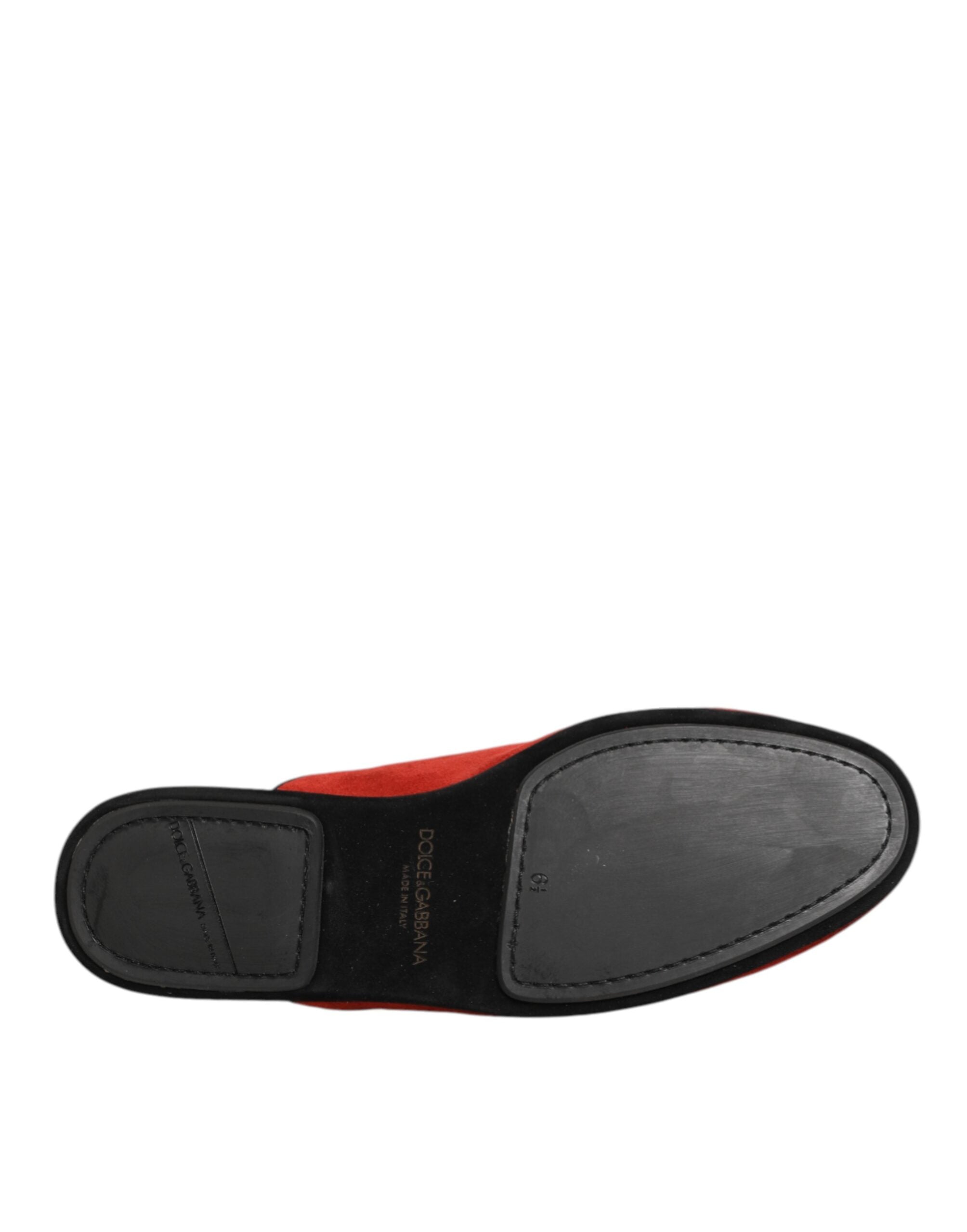 Rote Wildleder DG King Herren Hausschuhe