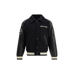 Schwarze Wolle Oves Aries Bomberjacke