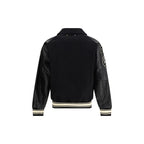 Schwarze Wolle Oves Aries Bomberjacke