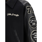 Schwarze Wolle Oves Aries Bomberjacke