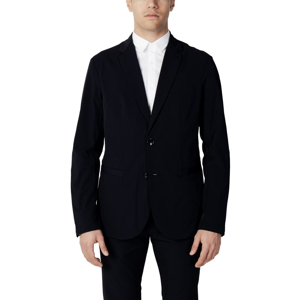 Blauer Blazer aus Baumwolle