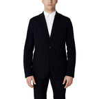Blauer Blazer aus Baumwolle