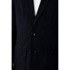 Blauer Blazer aus Baumwolle