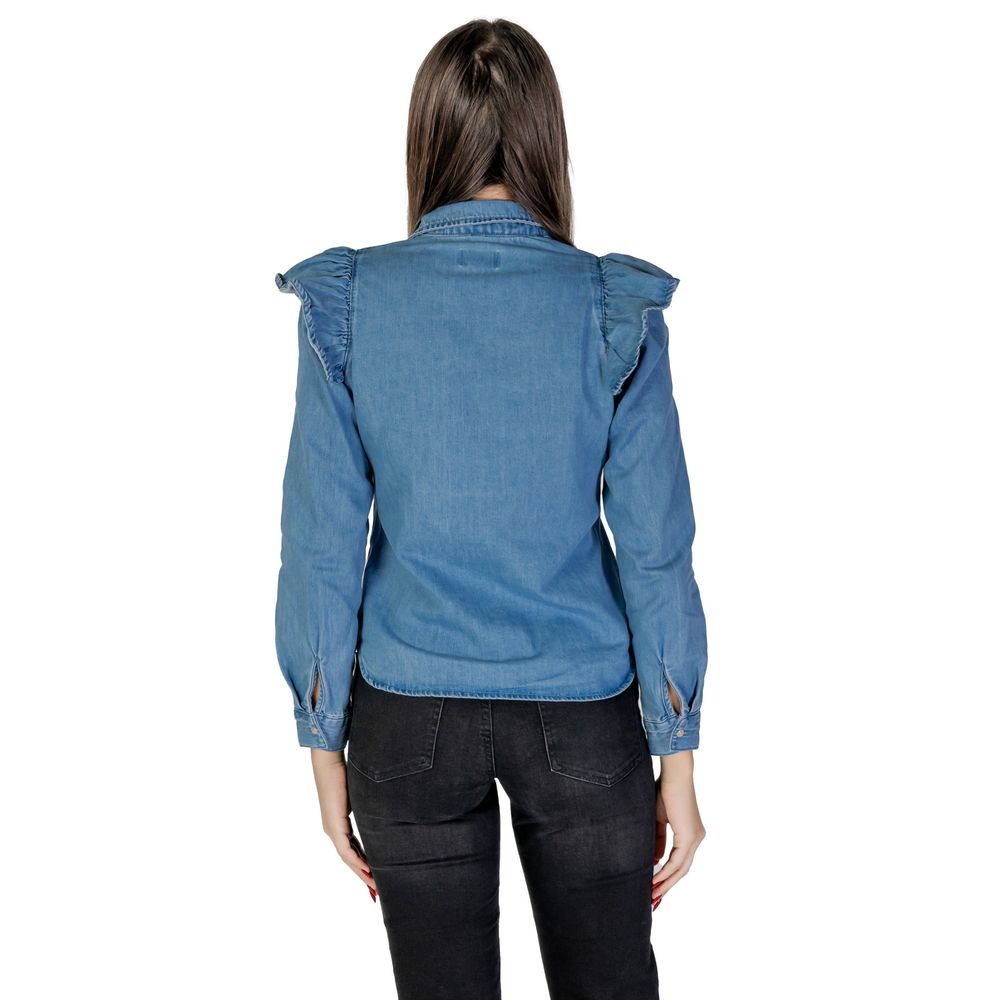 Blue Cotton Blouse