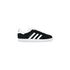 Black Leather Low Top Sneakers