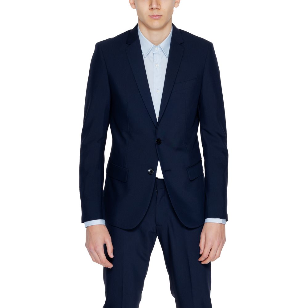 Blauer Polyester-Blazer
