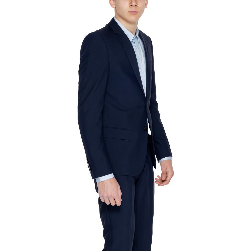 Blauer Polyester-Blazer