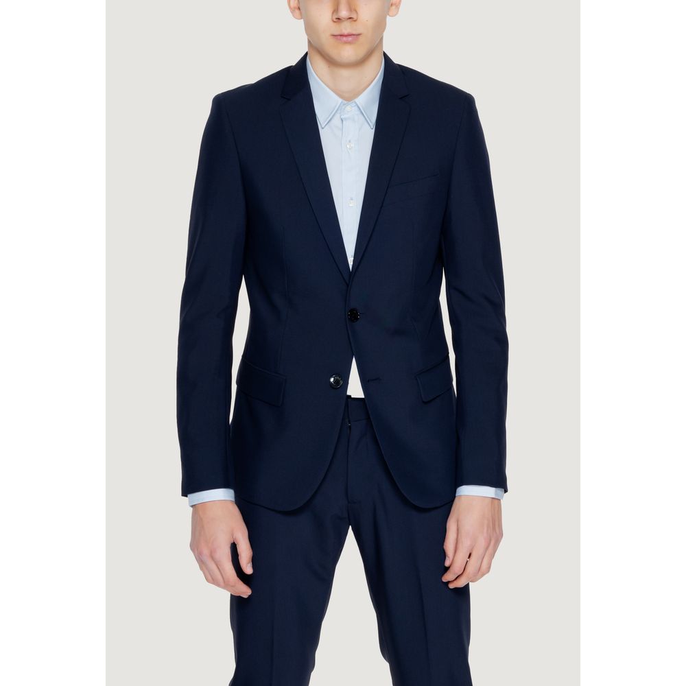Blauer Polyester-Blazer