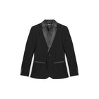 Schwarzer Blazer aus Polyester