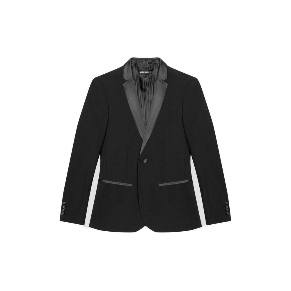 Schwarzer Blazer aus Polyester