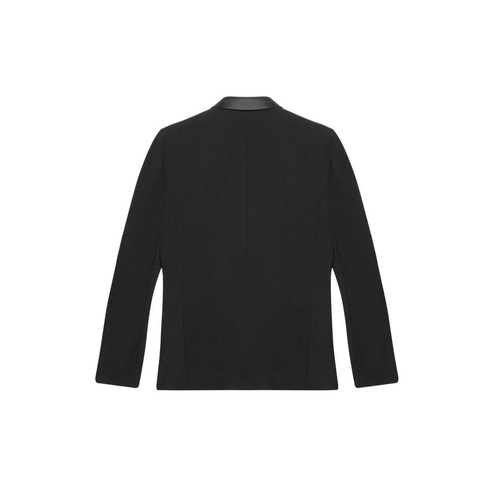 Schwarzer Blazer aus Polyester