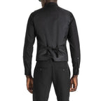 Black Polyester Waistcoat