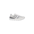 Gray Suede Leather Athletic Sneakers