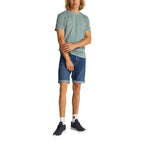 Blue Cotton Bermuda Shorts