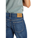 Blue Cotton Bermuda Shorts