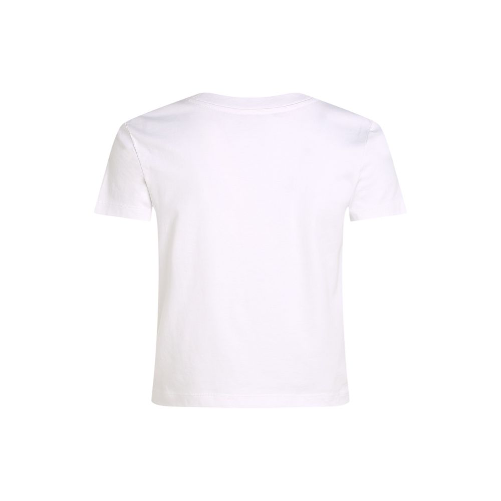 Weißes T-Shirt aus recycelter Baumwolle
