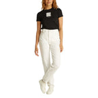 Schwarzes T-Shirt aus recycelter Baumwolle