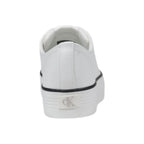 Black And White Leather Platform Sneakers