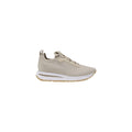 Beigefarbene Polyester-Low-Top-Sneaker