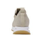 Beigefarbene Polyester-Low-Top-Sneaker