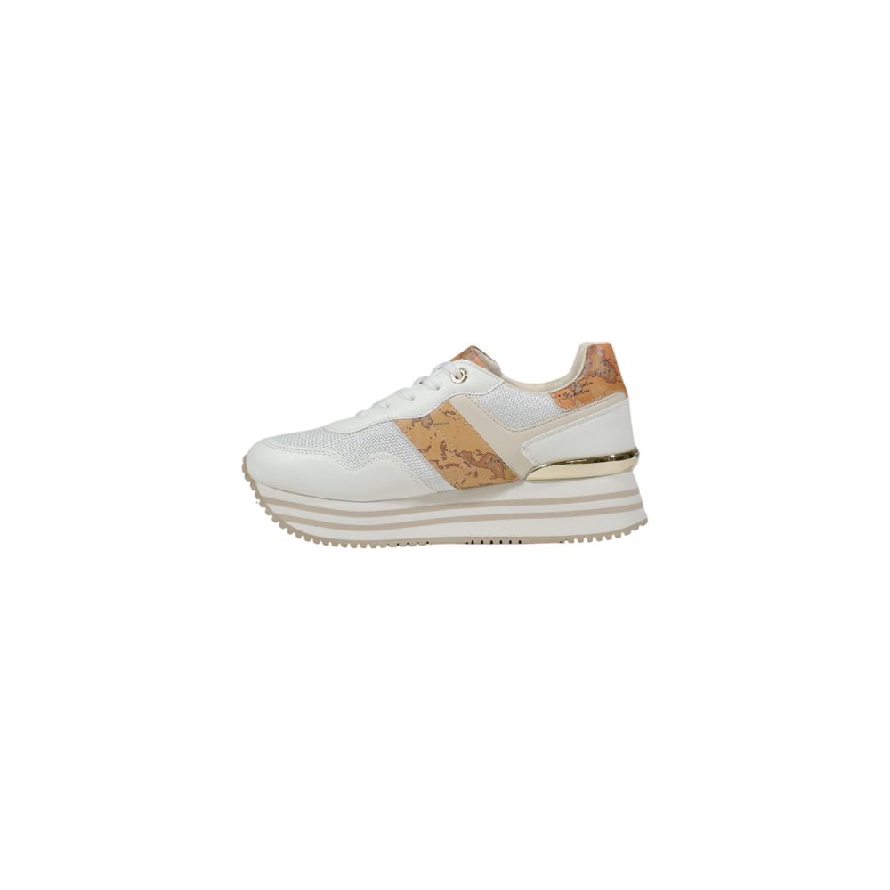 Weiße Plateau-Sneaker aus Polyethylen