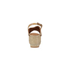 Beige Polyethylene Platform Sandals