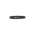 Blauer Ledergürtel