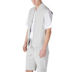 Gray Cotton Bomber