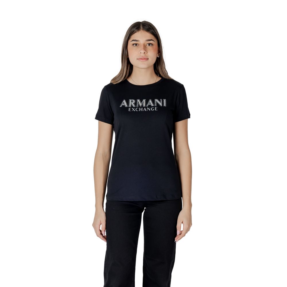 Schwarzes Langarmshirt aus Baumwolle