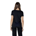 Schwarzes Langarmshirt aus Baumwolle