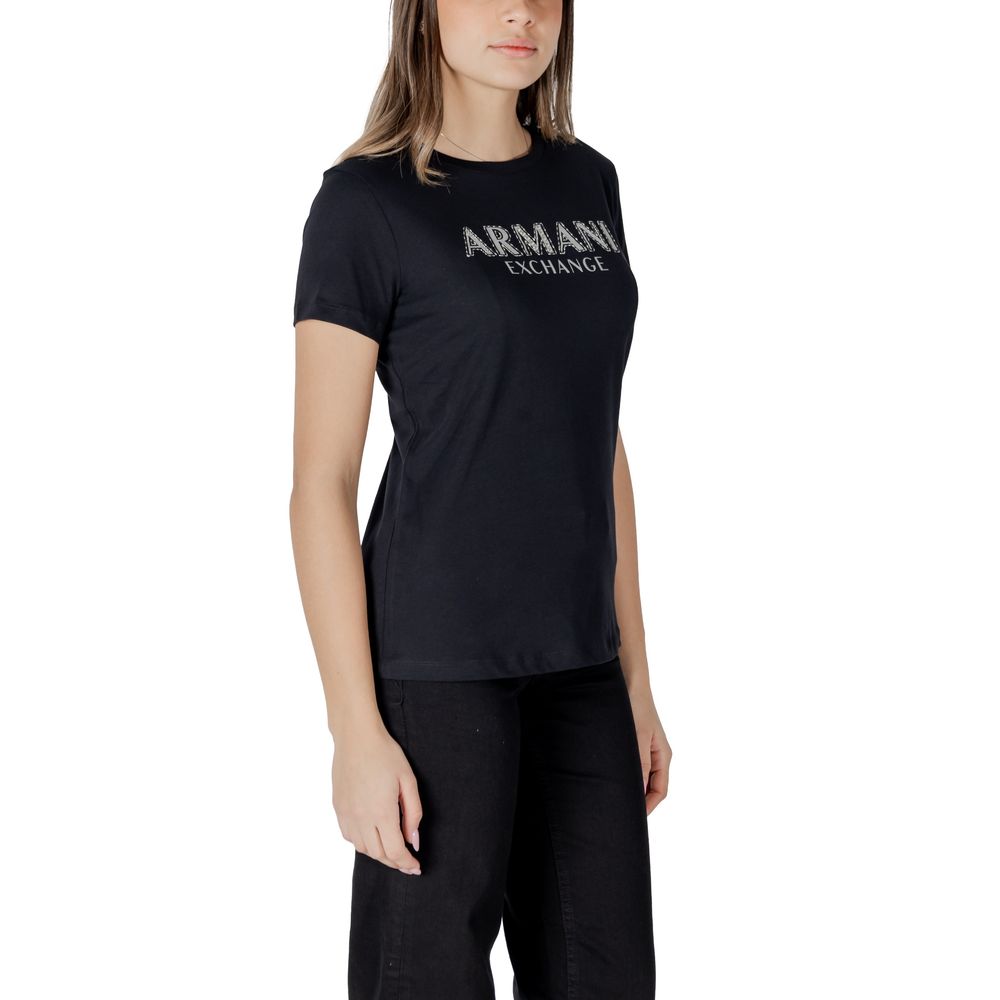 Schwarzes Langarmshirt aus Baumwolle