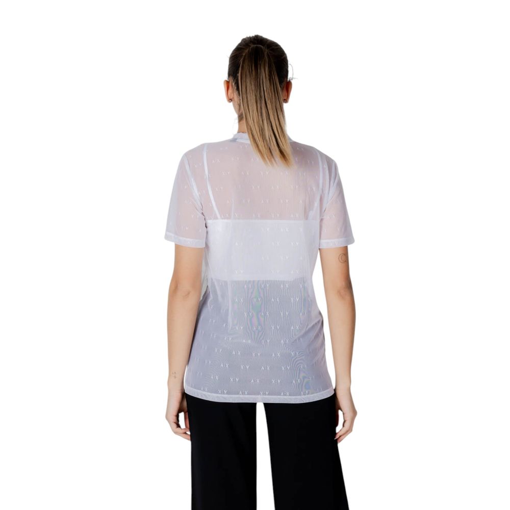 T-shirt in white polyamide