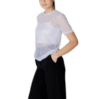 T-shirt in white polyamide