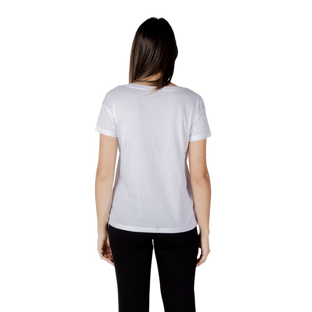 Weißes Baumwoll-T-Shirt