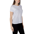 Weißes Baumwoll-T-Shirt