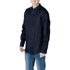 Blue Linen Dress Shirt