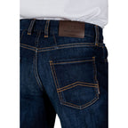 Blue Cotton Bermuda Shorts