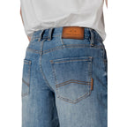 Armani Exchange Blue Polyester Bermuda Shorts