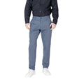 Blaue Skinny-Hose aus Baumwolle
