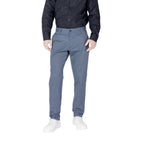 Blaue Skinny-Hose aus Baumwolle