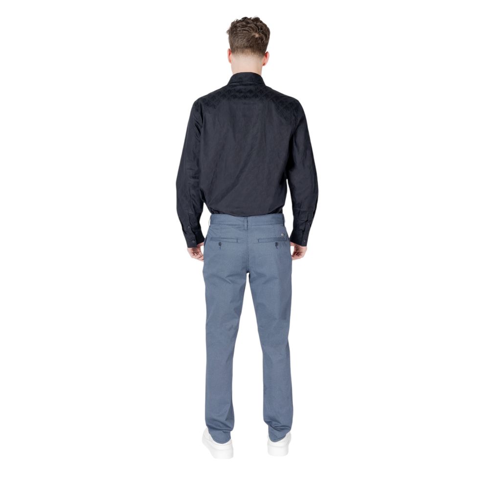 Blaue Skinny-Hose aus Baumwolle